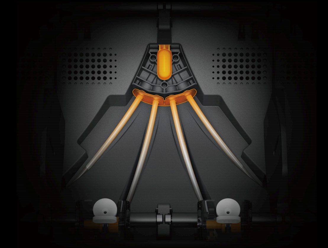 Easy-access guide rail: transparent filament guide and quick-release feed mechanism make clearing jams faster and easier