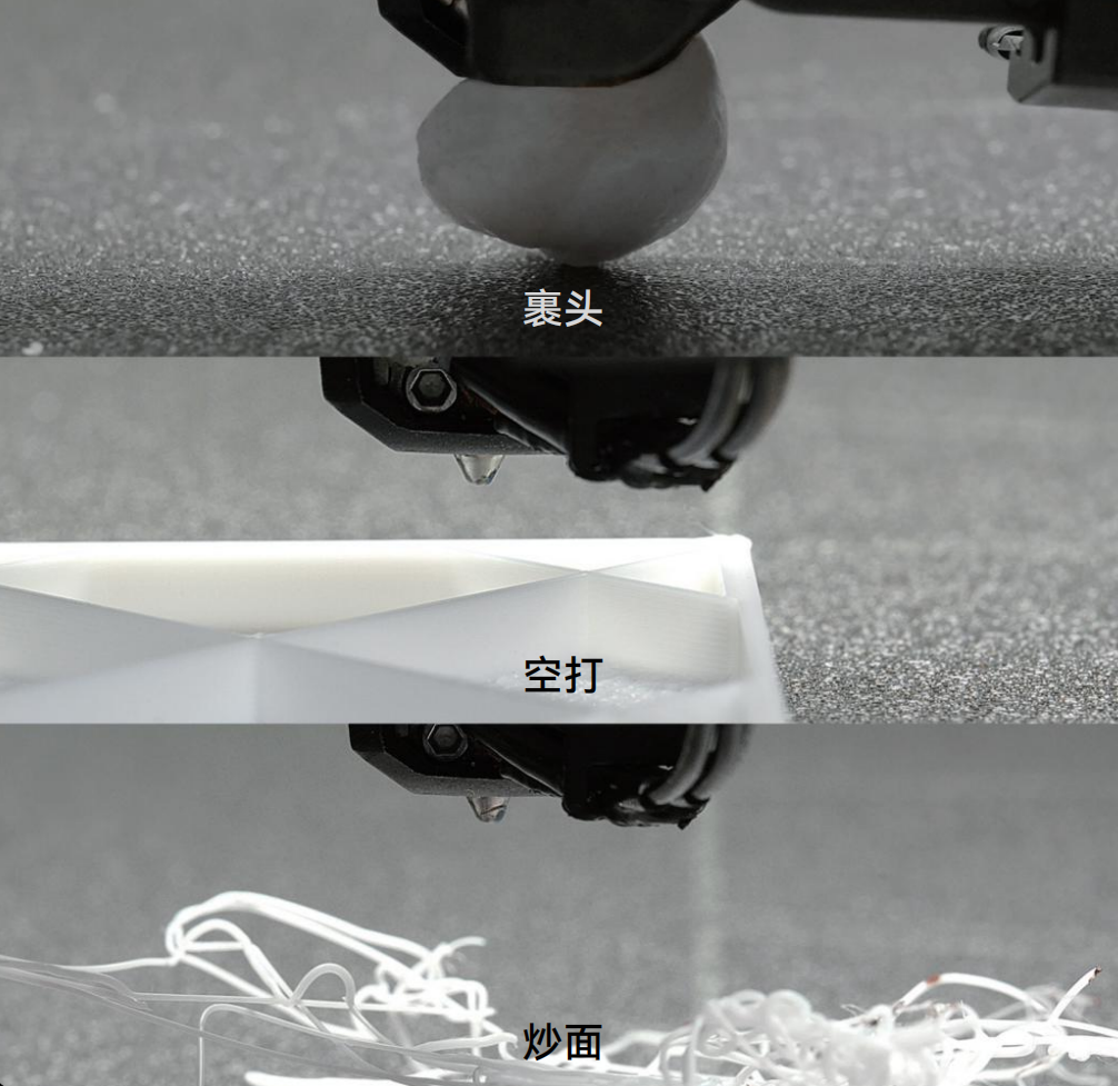 H2D 配备了带微距镜头的 AI 喷嘴摄像头。智能监控系统持续跟踪挤出状态，即时检测耗材堆积、耗材挤出偏差和挤出故障。